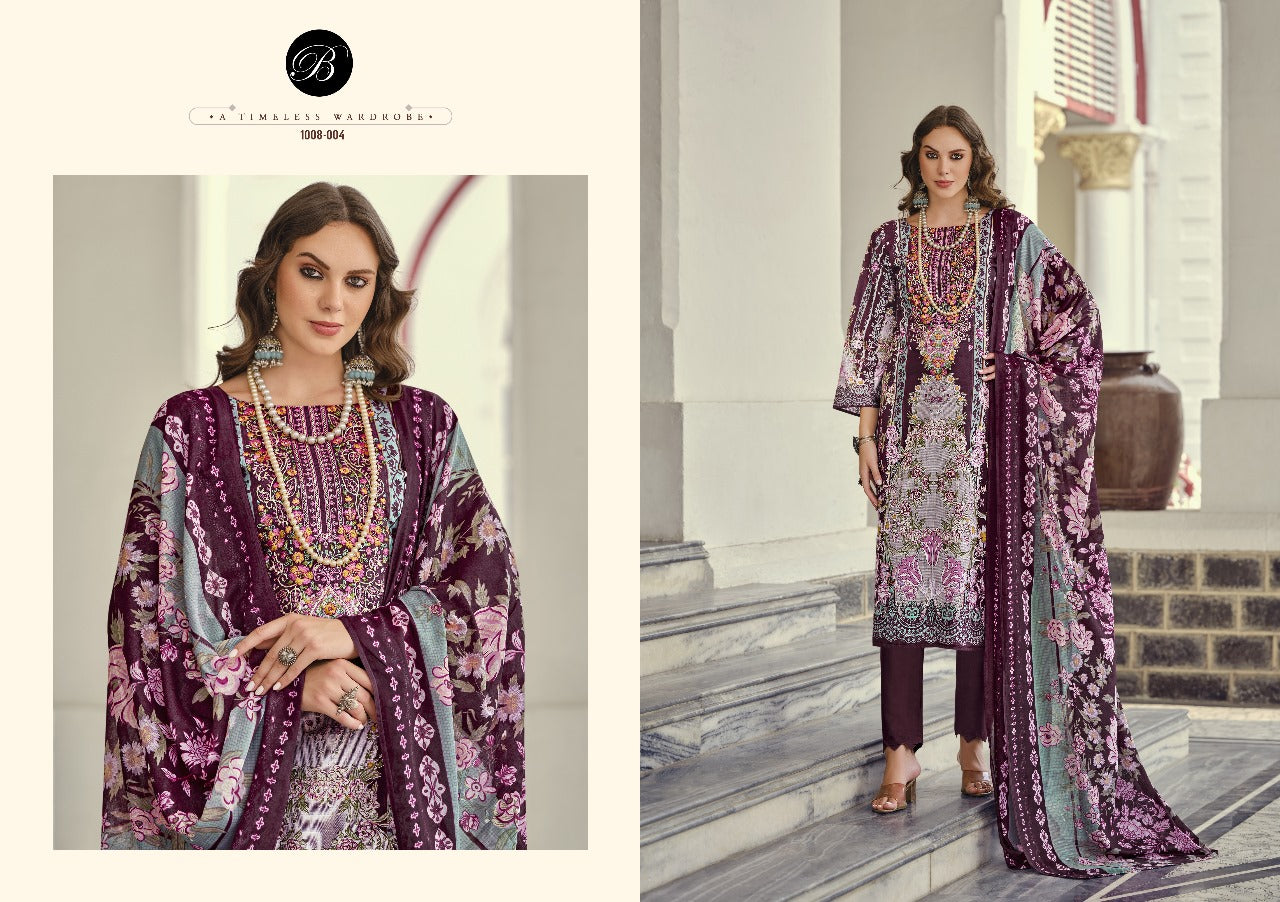 Readymade Pakistani Style Women Dress-Belliza Volume-84- Design-7