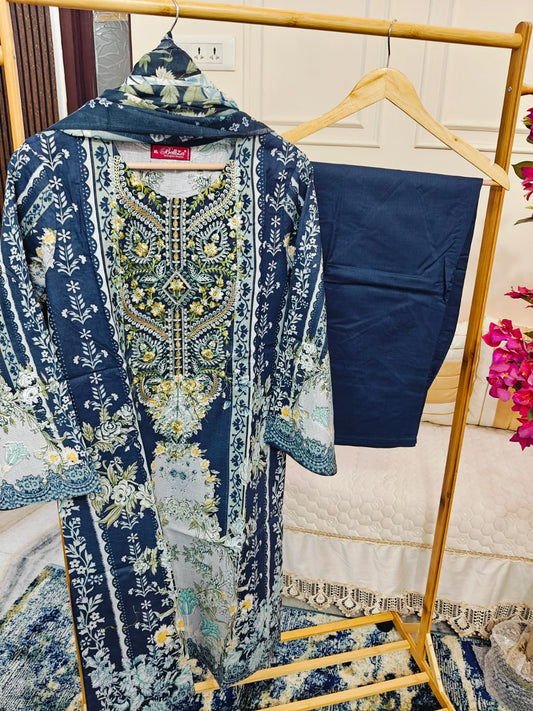 Readymade Pakistani Style Women Dress-Belliza Volume-84- Design-3