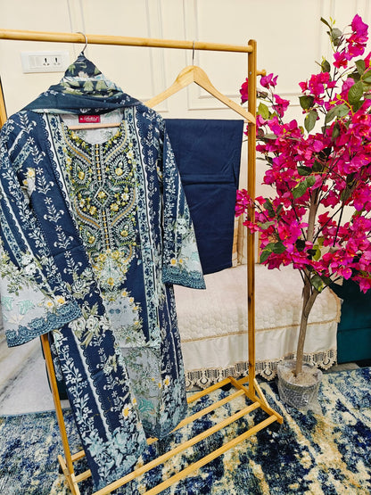 Readymade Pakistani Style Women Dress-Belliza Volume-84- Design-3