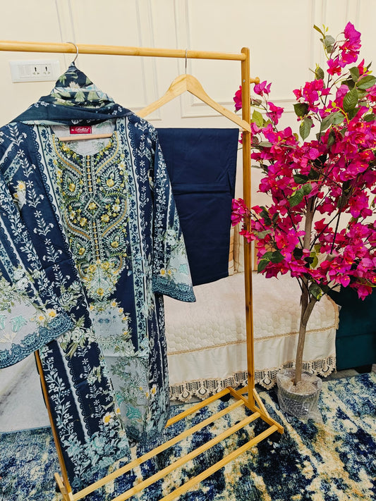 Readymade Pakistani Style Women Dress-Belliza Volume-84- Design-3