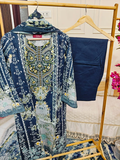 Readymade Pakistani Style Women Dress-Belliza Volume-84- Design-3
