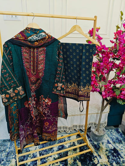 Readymade Pakistani Style Women Dress-Belliza Dilshad- Design-3