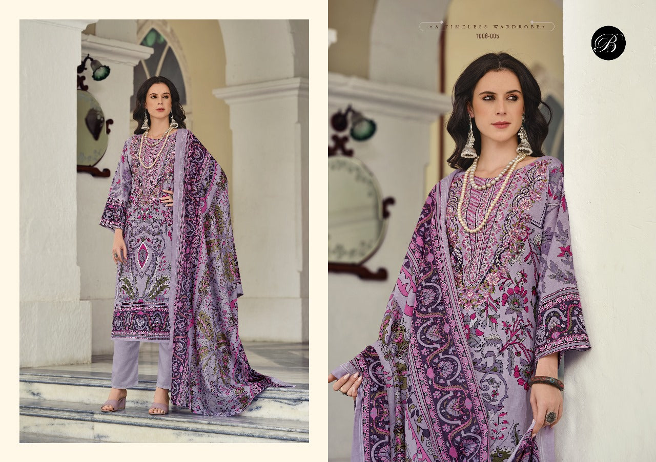 Readymade Pakistani Style Women Dress-Belliza Volume-84- Design-4